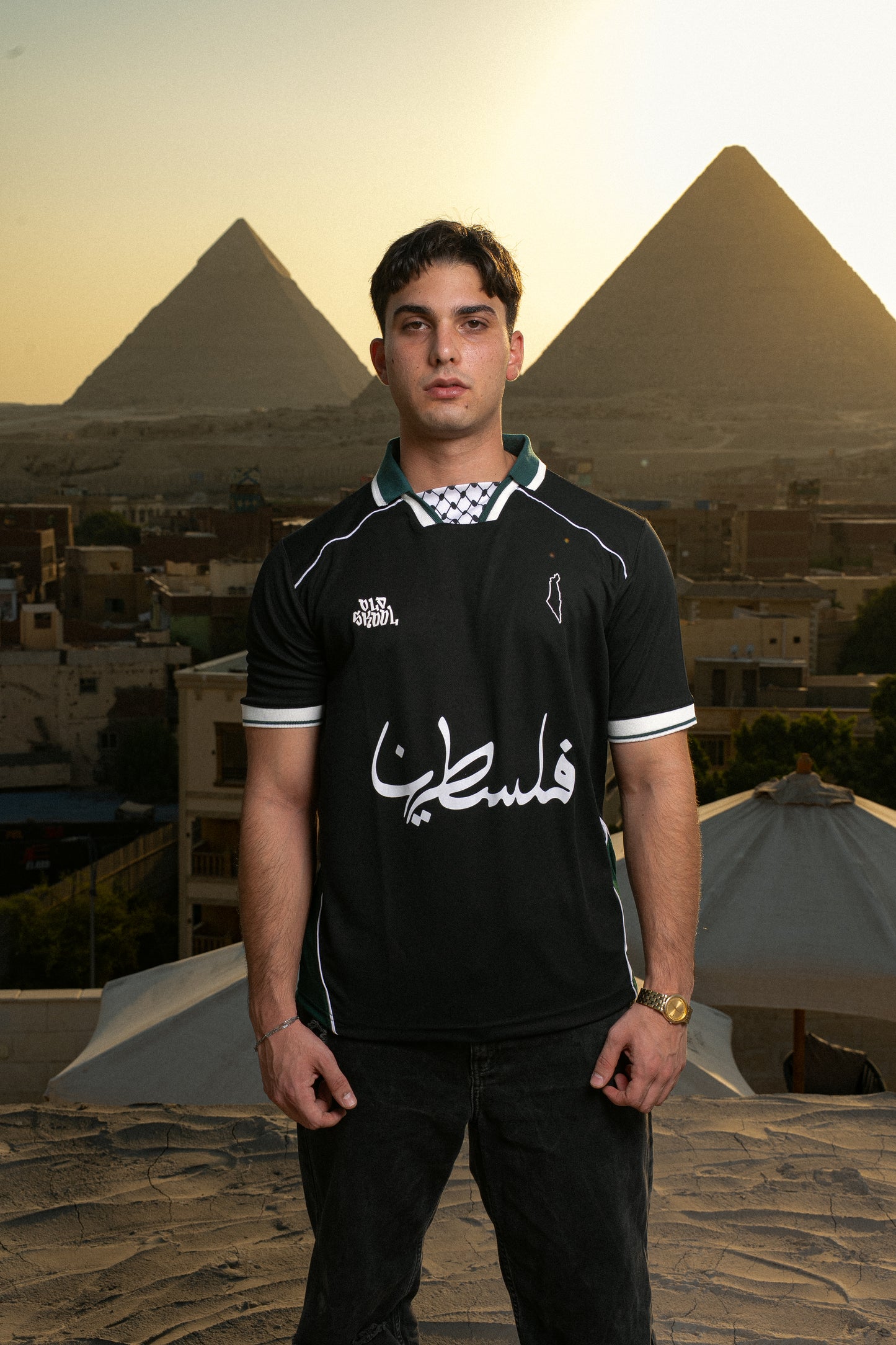 Oldskool Palestine Jersey - Midnight Edition