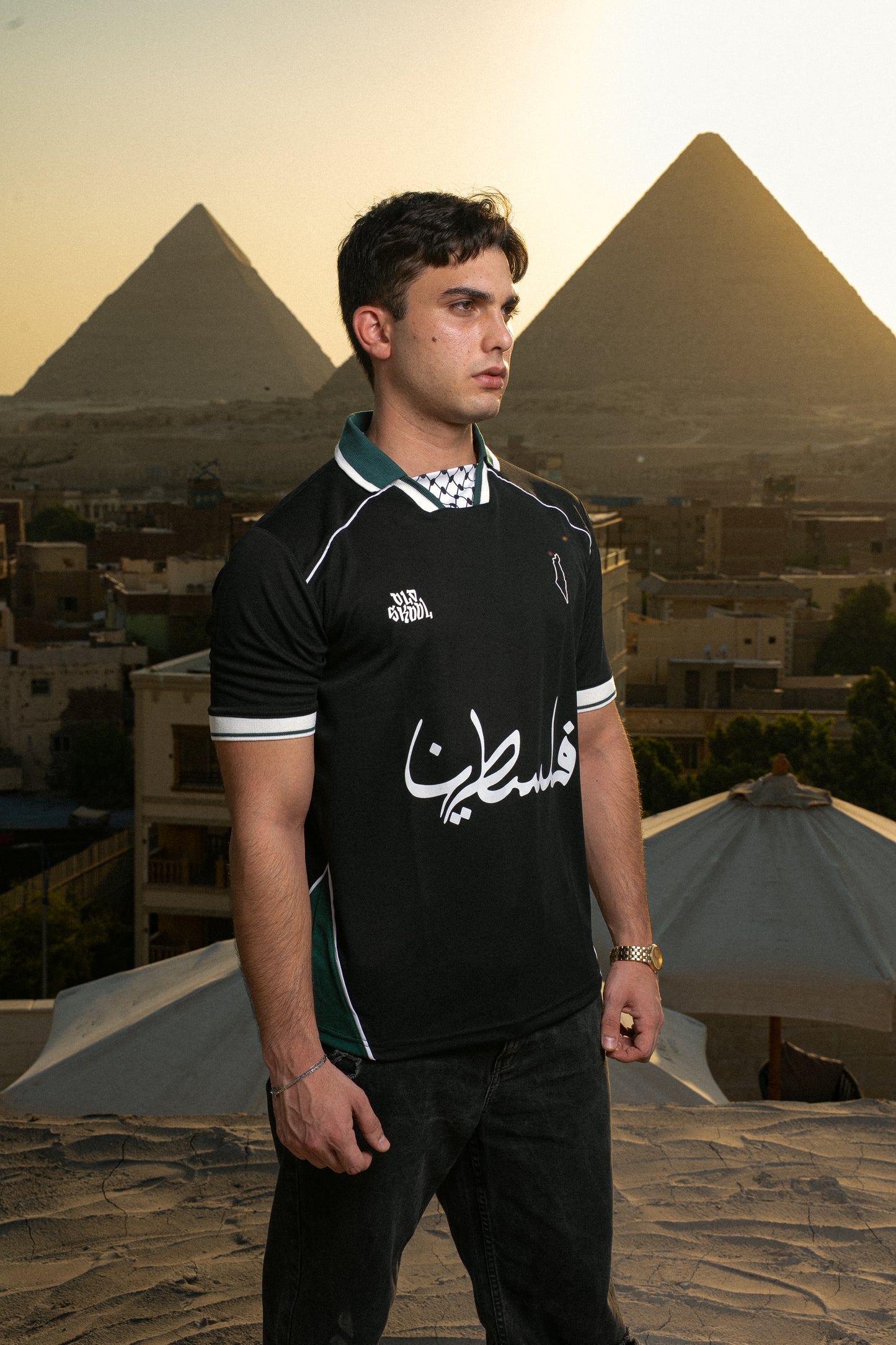 Oldskool Palestine Jersey - Midnight Edition